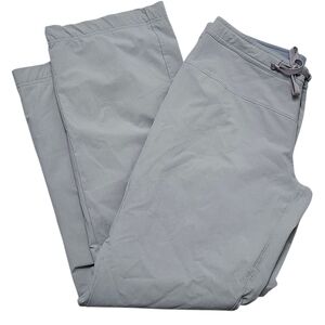 Mountain Hardwear Beige/Gray Fleece Lined Soft Shell Pants. Sz. 8/32